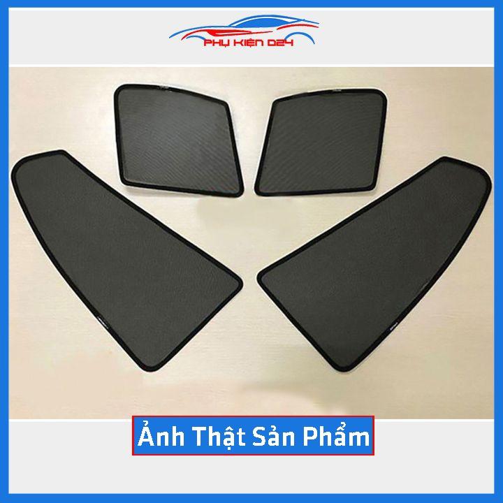 Bộ 4 rèm chắn nắng nam châm Honda Brio khung cố định chống tia UV