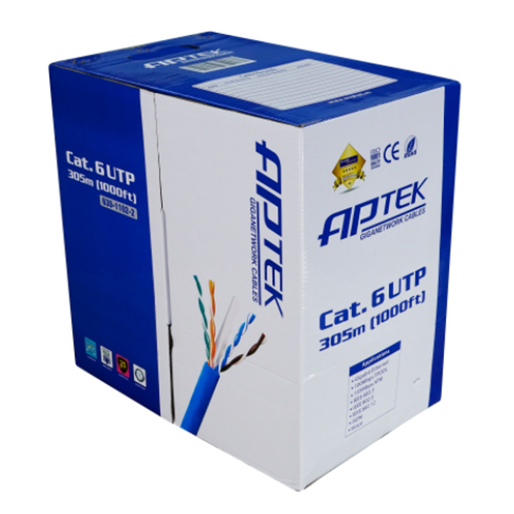 APTEK CAT.6 U-UTP 23AWG PVC (630-1102-2)-Hàng chính hãng