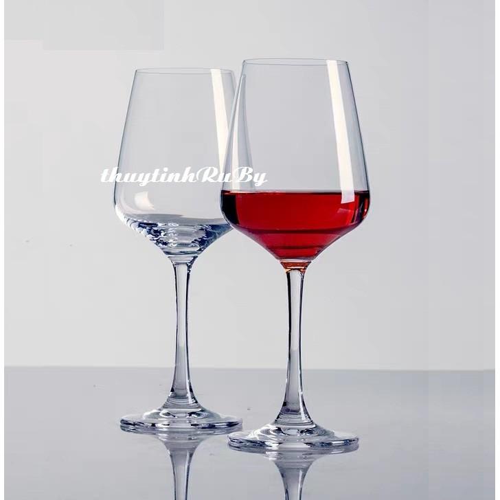Bộ 6 Ly rượu vang sâm panh pha lê 435ml - ly vang đỏ