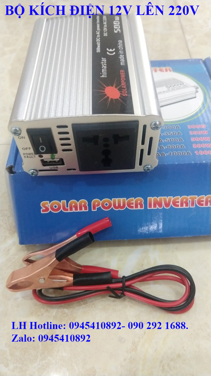 Bộ kích điện ắc quy 12V lên 220V 500W INVERTER