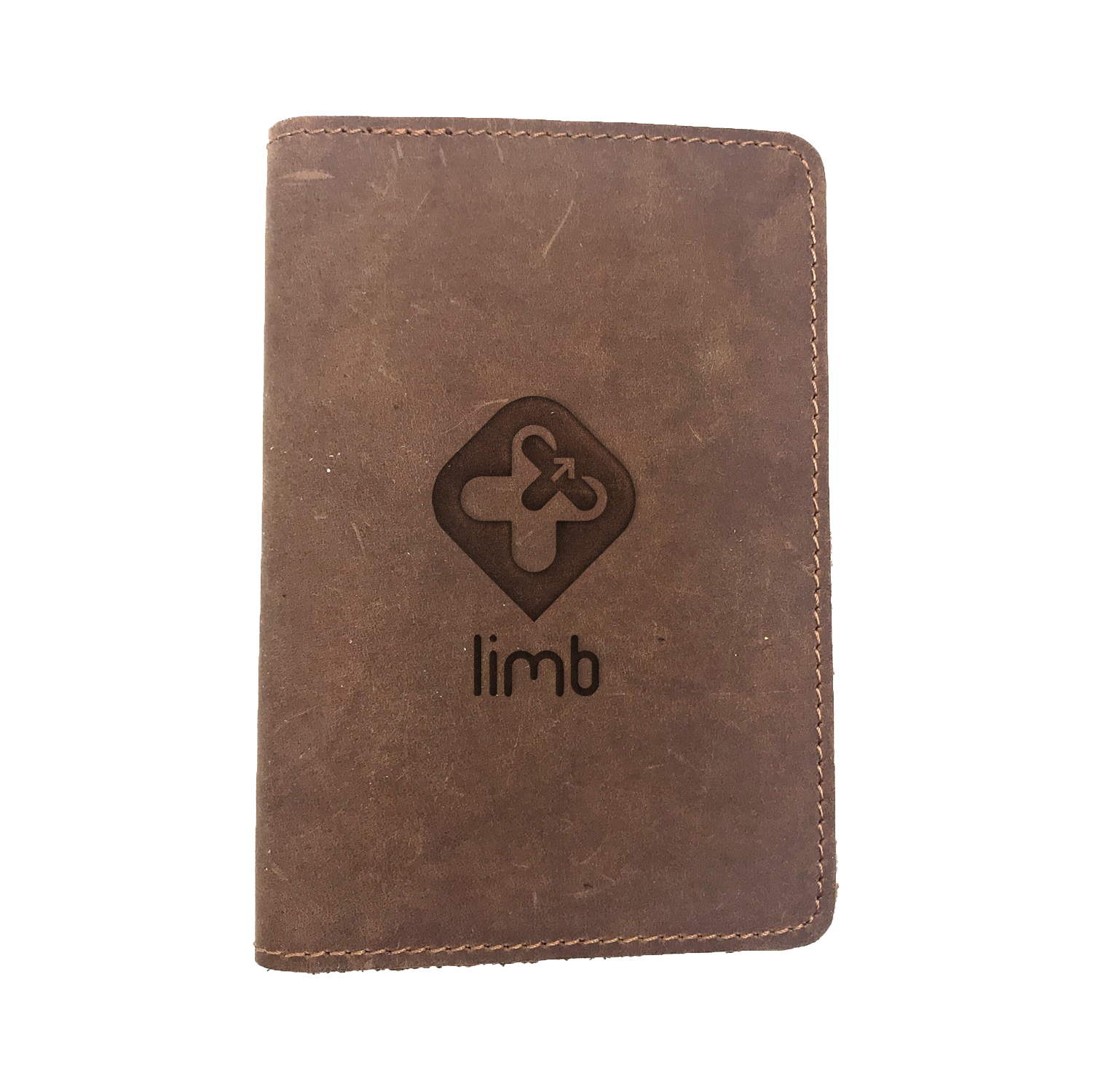 Passport Cover Bao Da Hộ Chiếu Da Sáp Khắc Hình Kí hiệu DEUS EX HUMAN REVOLUTION LIMB