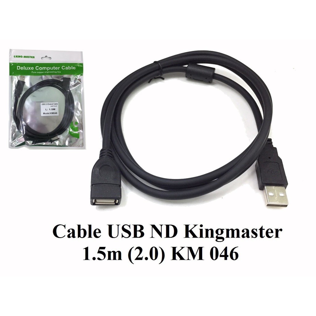 CÁP USB ND Kingmaster 3m ( 2.0) KM 047, 5M KM048,10M KM049 ,CÁP NỐI DÀI USB,CÁP USB 2.0-HÀNG CHÍNH HÃNG