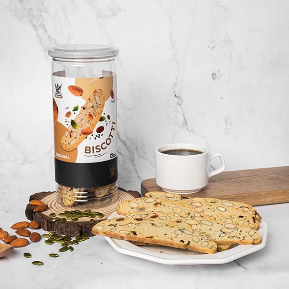 Bánh Biscotti Nguyên cám + Original + Trà xanh Siêu hạt VUA YẾN MẠCH ăn vặt Healthy