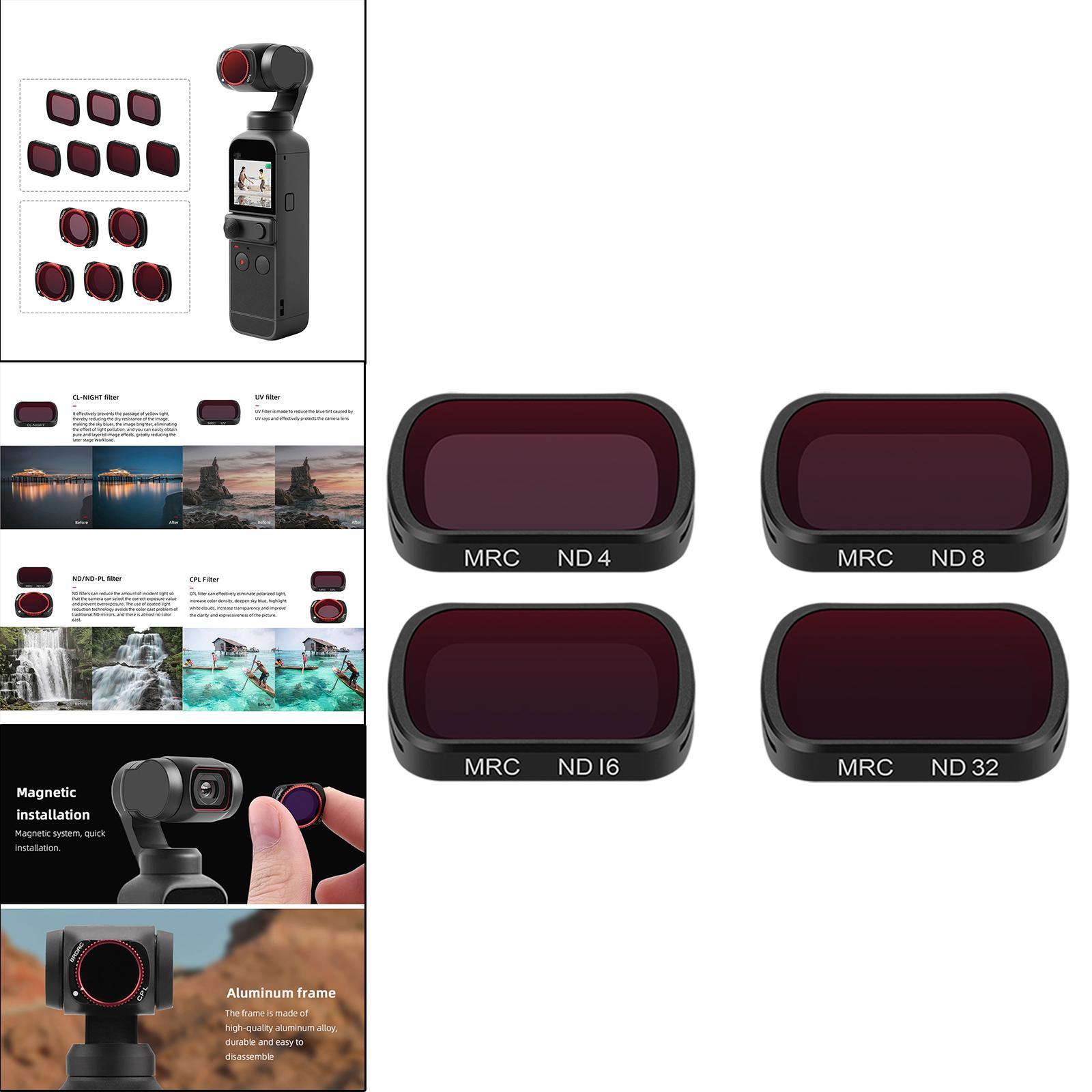 Camera Optical Glass Lens Filter  CPL ND8 ND16 ND32
