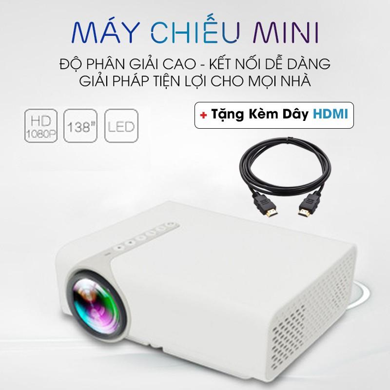 Máy chiếu mini ️Freeship ️ Máy chiếu yg540 Kết nối không dây với điện thoại hỗ trợ chuyển đổi đa ngôn ngữ