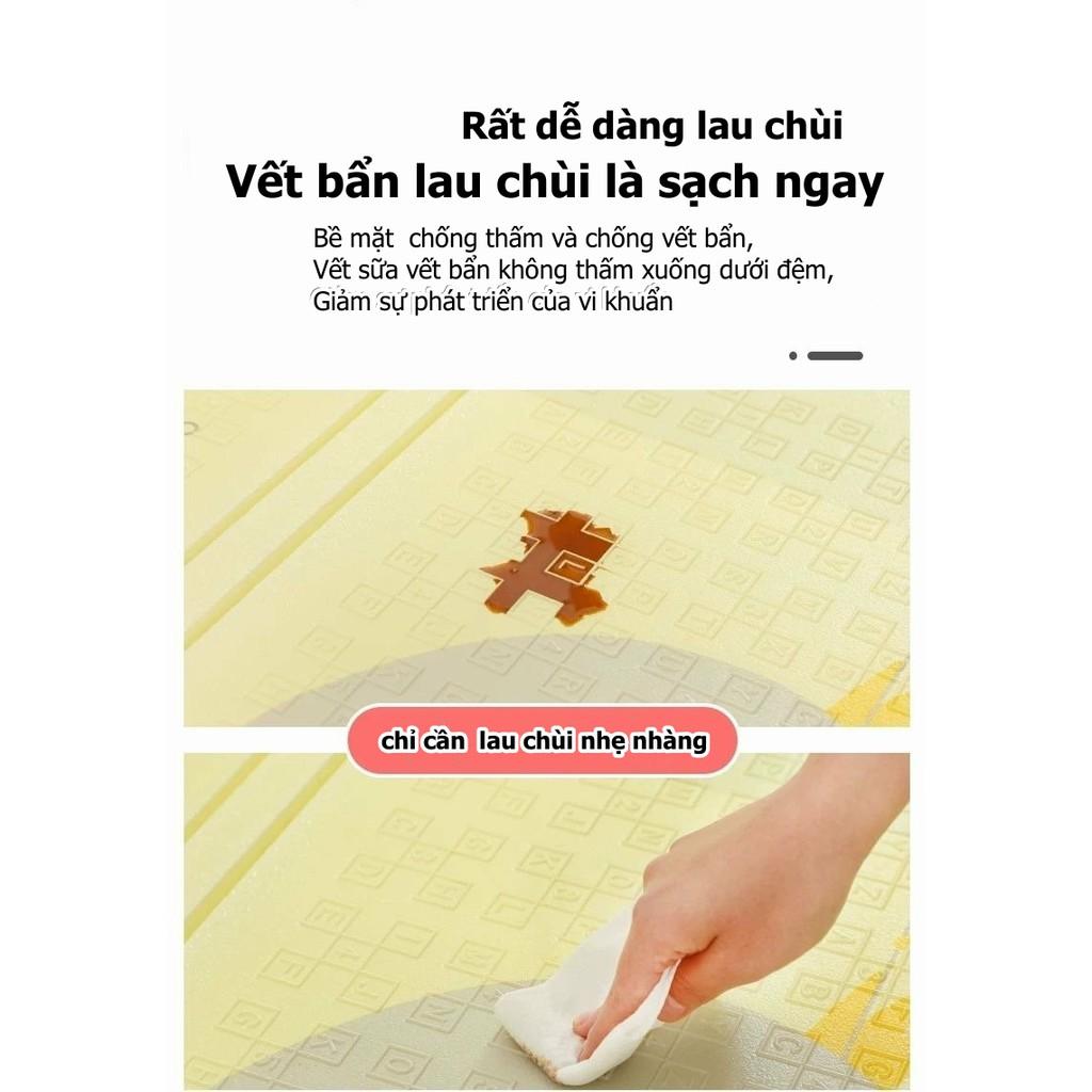 Thảm gấp trải sàn chống trượt chống thấm 2 mặt cho bé , chất liệu XPE, không mùi không độc hại 1.8*2m, dày 1.0cm