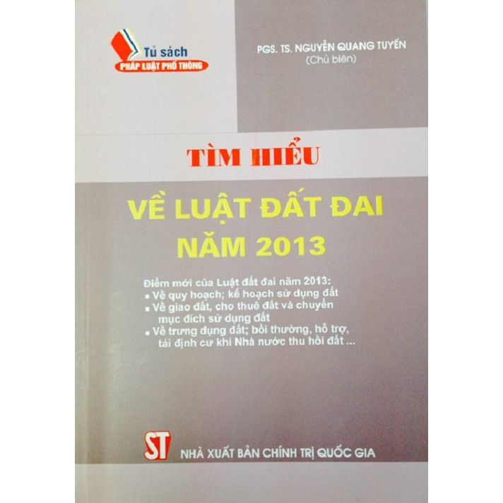 Sách - Tìm hiểu về Luật đất đai năm 2013