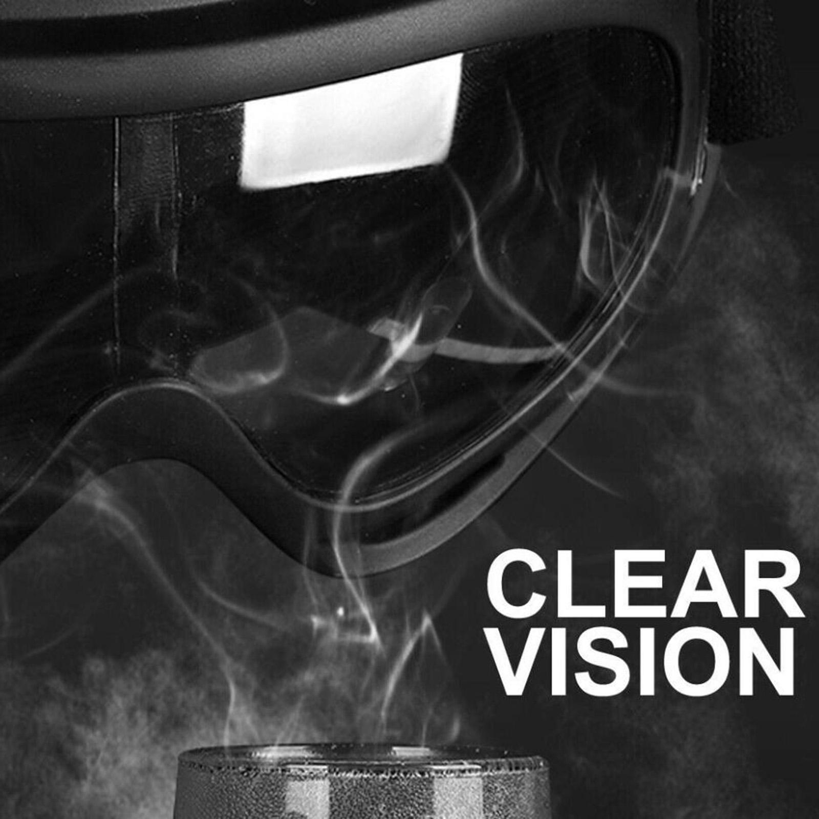 Protective Goggles Safety Anti Fog/Splash/Scratch Goggle Over Glasses Clear Eye Protection-Perfect for Construction, DIY, Shooting, Welding, Lab