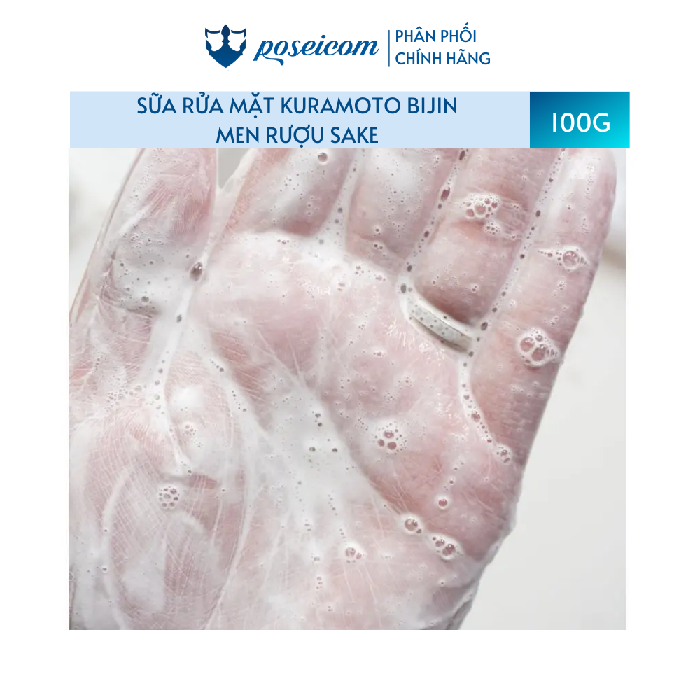 Sữa rửa mặt Kuramoto Bijin gạo lên men Sake 100g