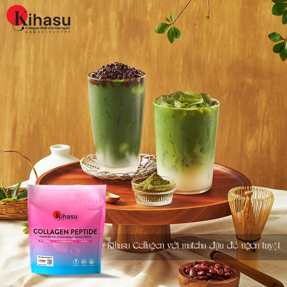 Bột collagen peptide KIHASU: Collagen bột cao cấp nippi Japan da trẻ đẹp hơn
