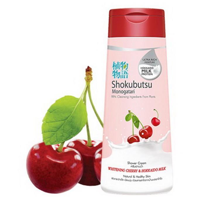 Sữa tắm Shokubutsu Whitening Cherry &amp; Hokkaido Milk (200ml &amp; 500ml)