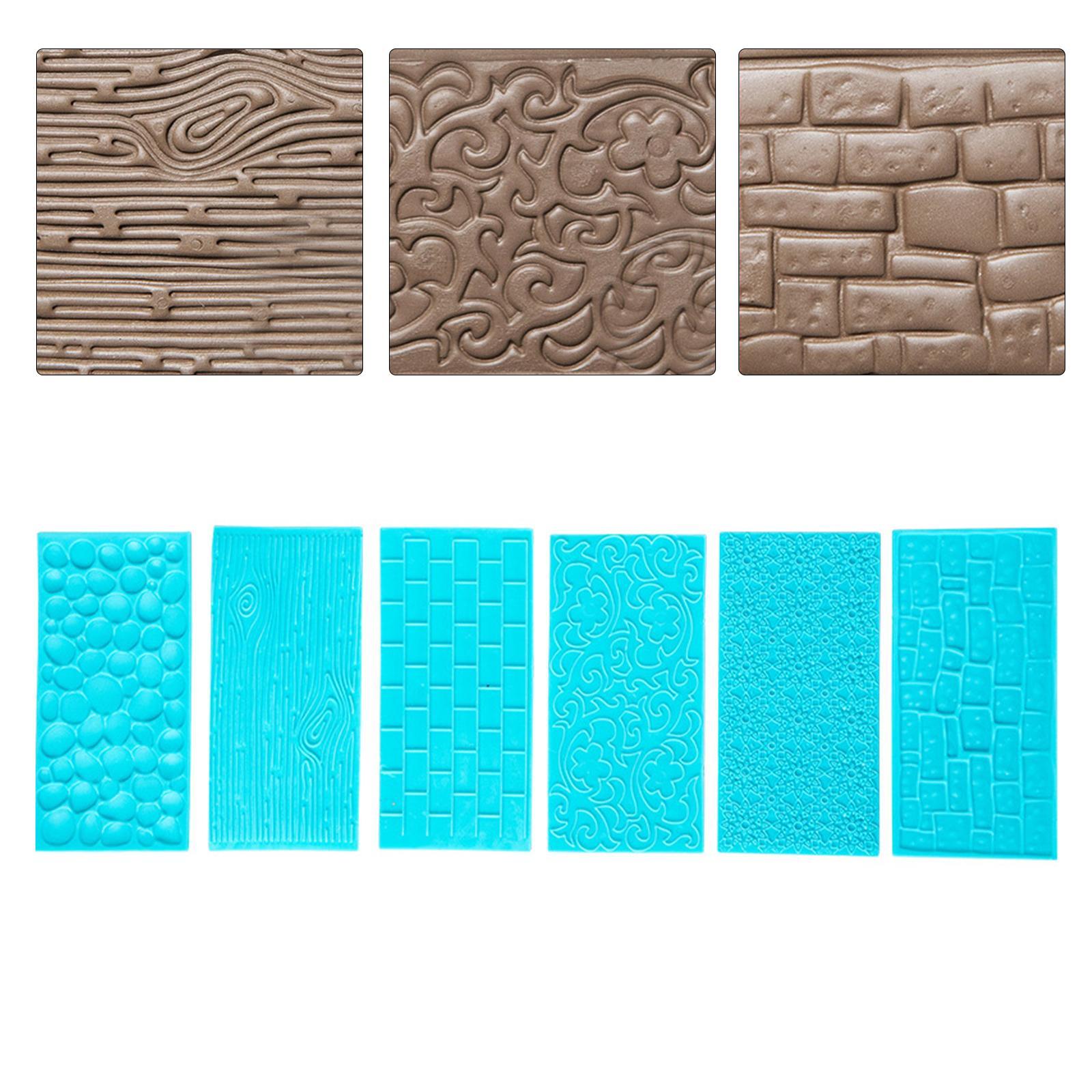 6 PCS Cake Fondant Embossing Mold/Lace Embossed Cutter/Silicone Cake Border Mould for Sugarcraft Baking Mold Cake Decor Tool Cupcake Decorating