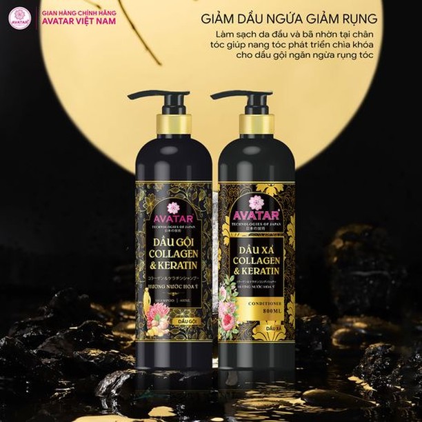 Dầu Gội-Xả Phục Hồi Tóc Hư Tổn Avatar Shampoo (Chai 800 mL)