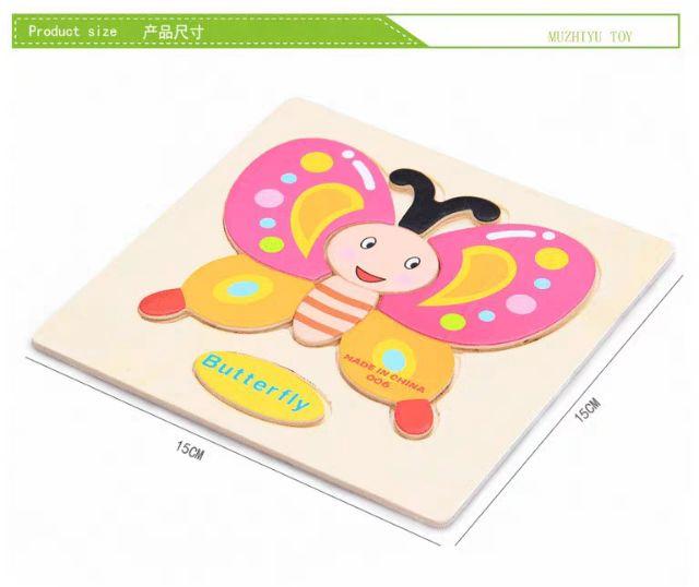 Combo 5 Tranh ghép hình 3D bằng gỗ