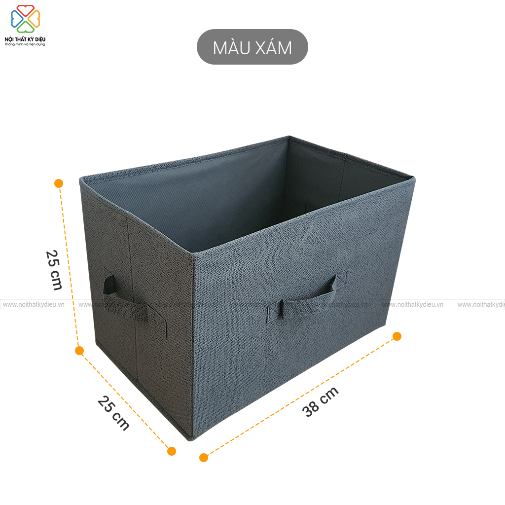 HỘP VẢI ĐỰNG QUÂN ÁO KHÔNG NẮP