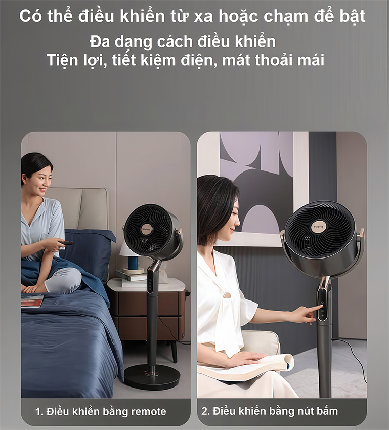 Quạt tuần hoàn 3D kiêm lọc không khí động cơ biến tần cao cấp thương hiệu Hà Lan Philips ACR4242CFD Serial 4000 - Hàng chính hãng