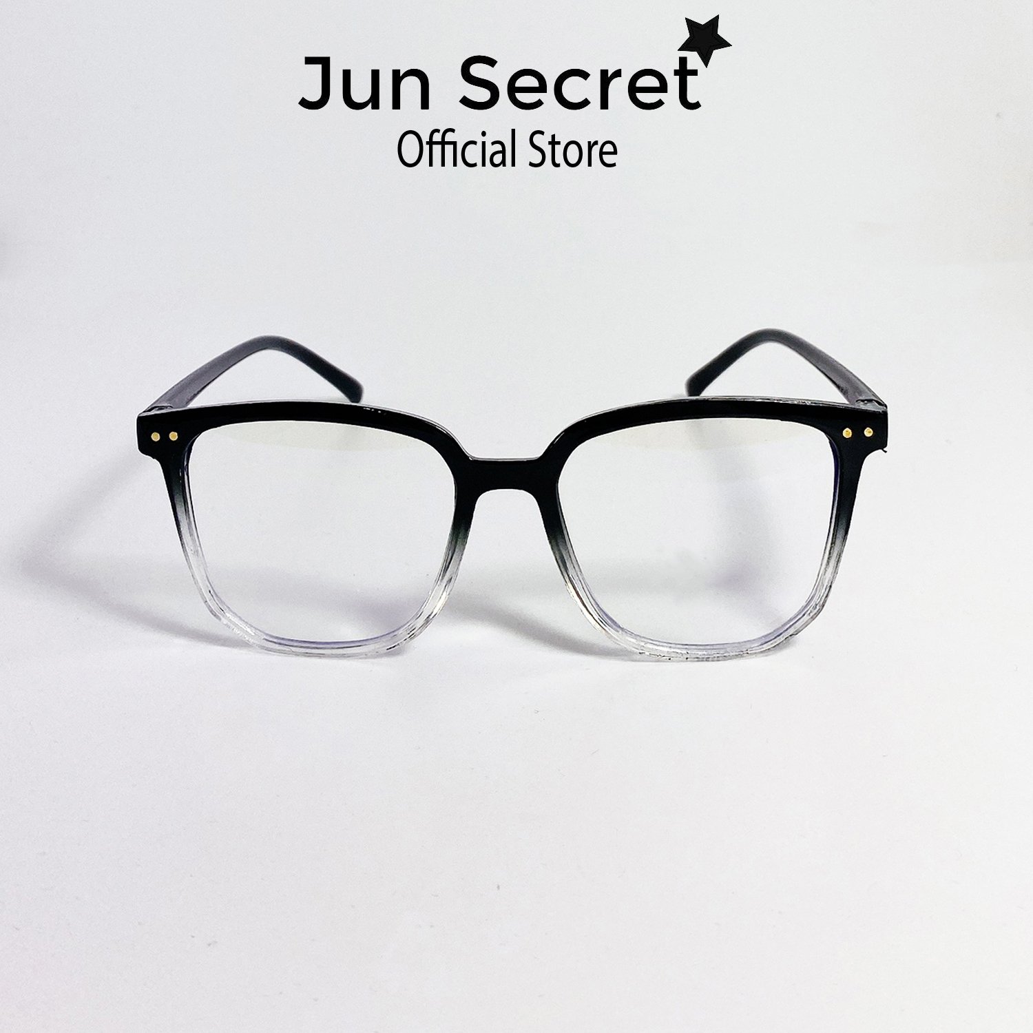 Gọng kính cận gọng nhựa nam nữ Jun Secret mắt vuông phù hợp với nhiều khuôn mặt JS1962