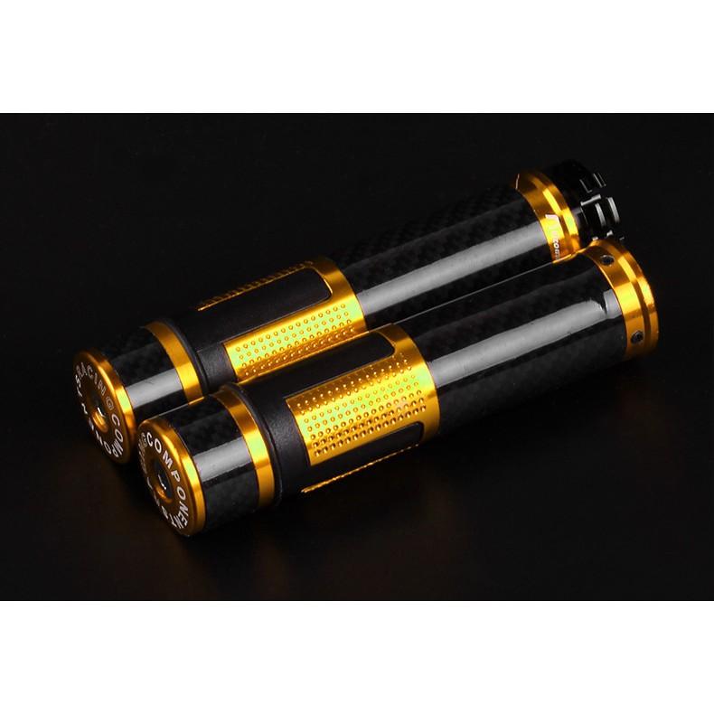 Tay ga xe máy 22mm chất liệu sợi cacbon cao cấp