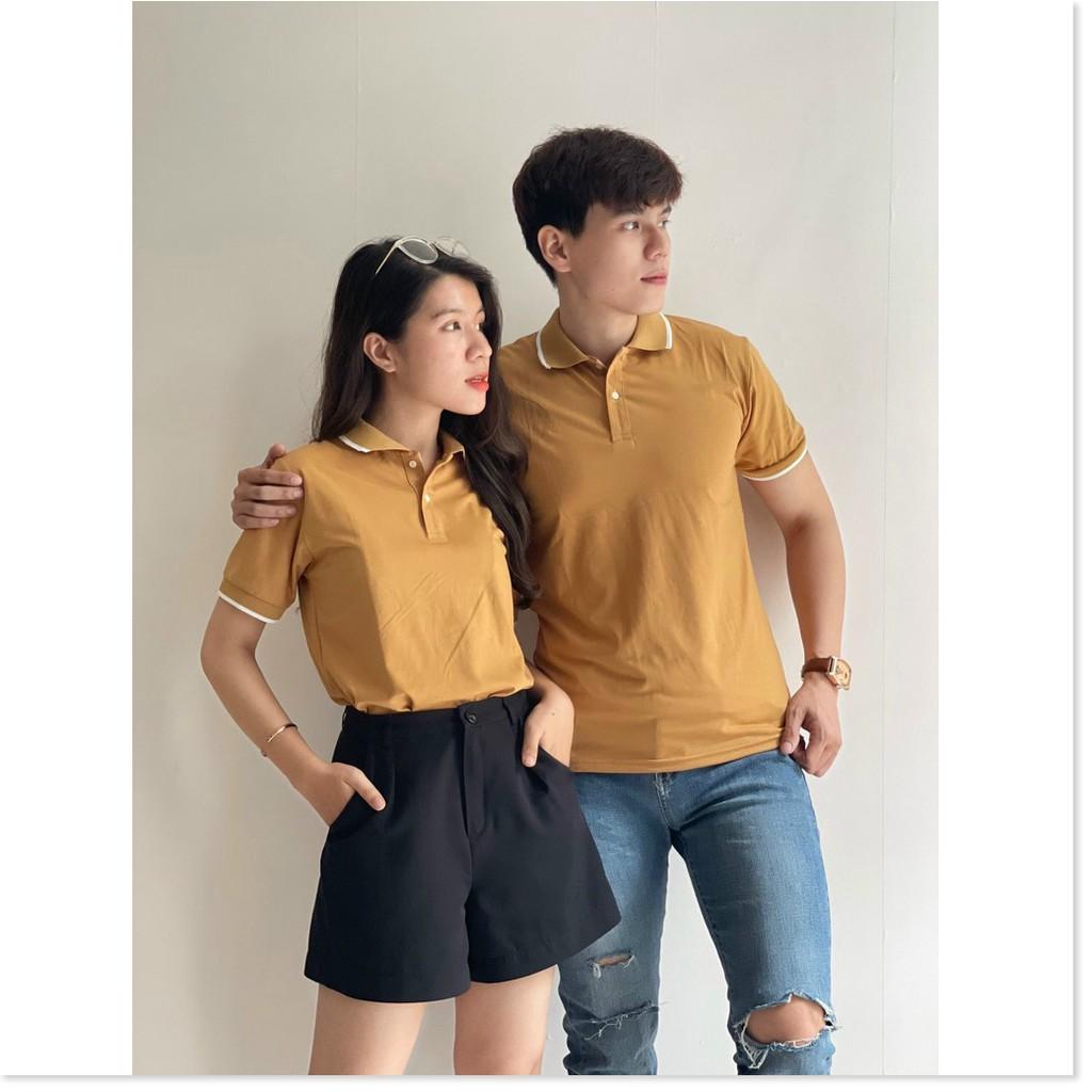ÁO THUN CỔ TRỤ CẶP ĐÔI,THIẾT KẾ HỌA TIẾT TRƠN NHƯNG RẤT SANG TRỌNG,CHẤT LIỆU VÃI CÓ GIẢN VÀ MỀM MỊN THỜI TRANG KING STOR