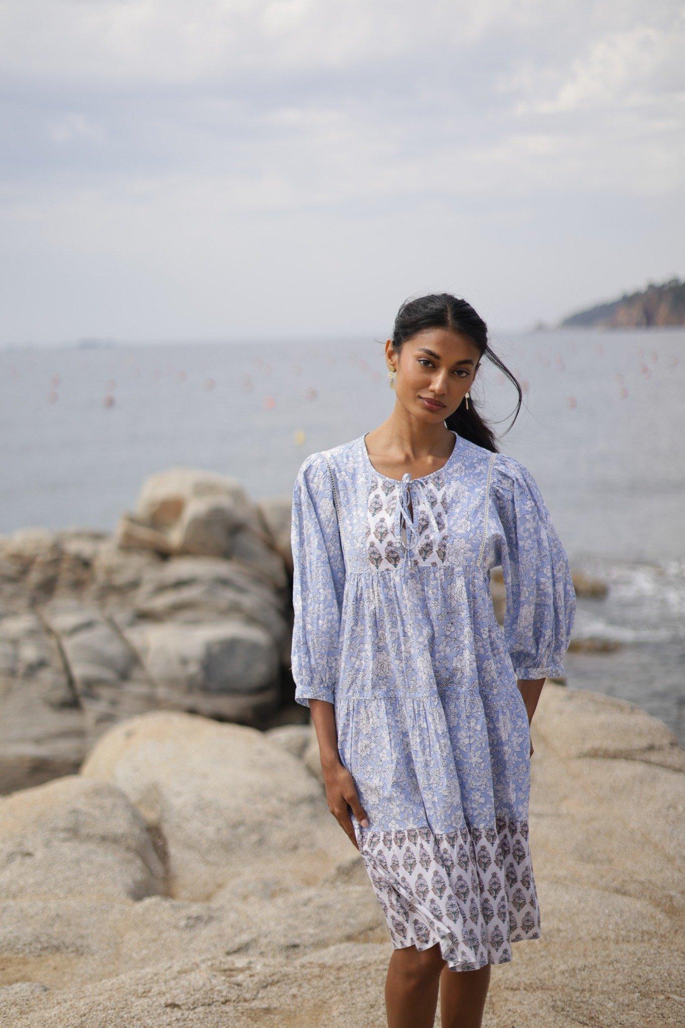 Đầm Boho Cotton Cao Cấp Luna Llena