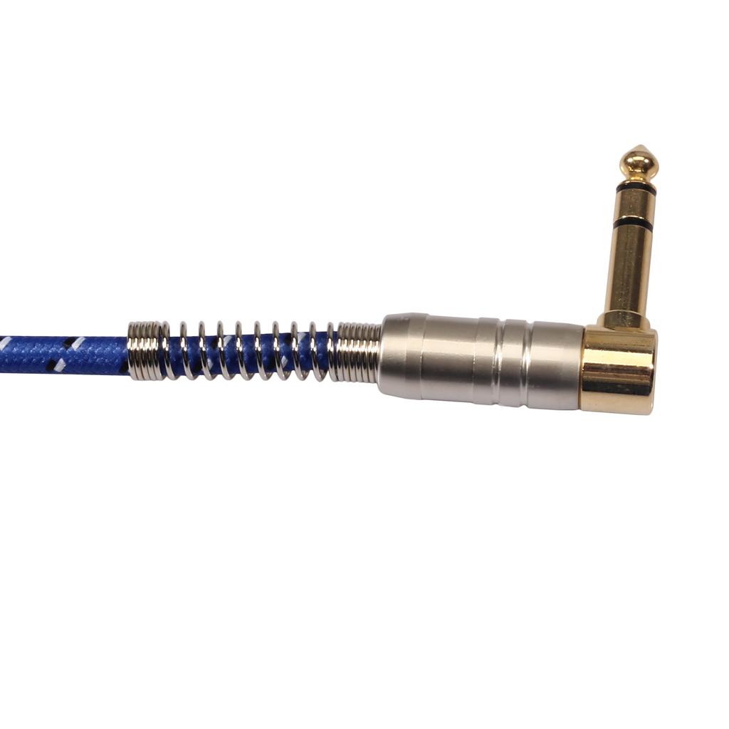 6.35mm 1/4 inch Male to Male TRS Stereo Audio Cable Auxiliary Jack HiFi Audio Cable for Electric Guitars, Microphones