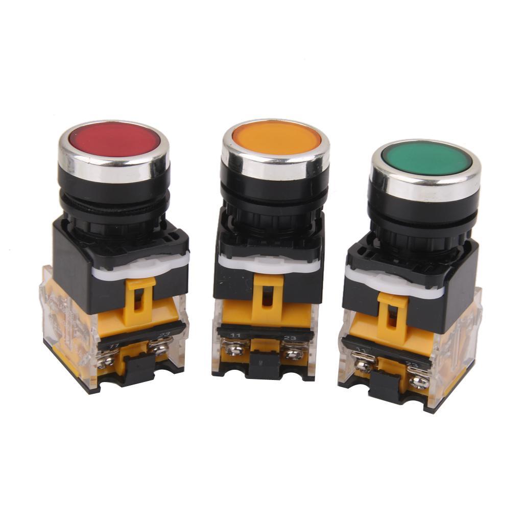 660V Push Button Momentary Press Switch Heavy Duty -Red