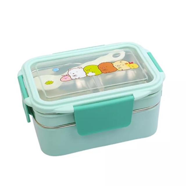 Hộp cơm 2 tầng inox 304 hộp cơm văn phòng
