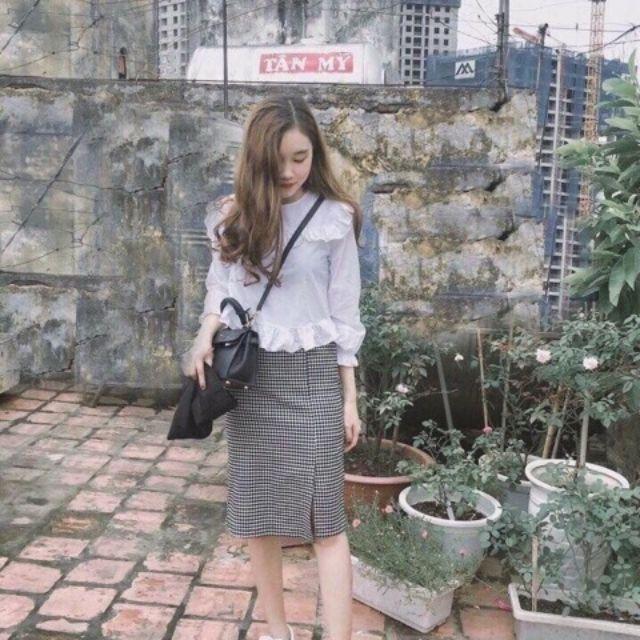 ÁO SƠ MI BÈO TRẮNG