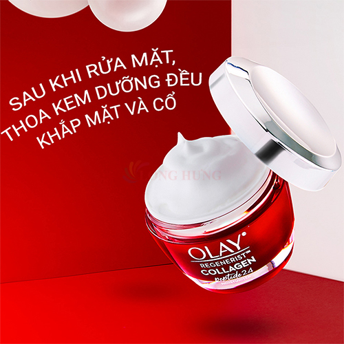 Kem dưỡng ẩm cho da lão hóa Olay Regenerist Collagen Peptide 24 (50g) - Hàng chính hãng
