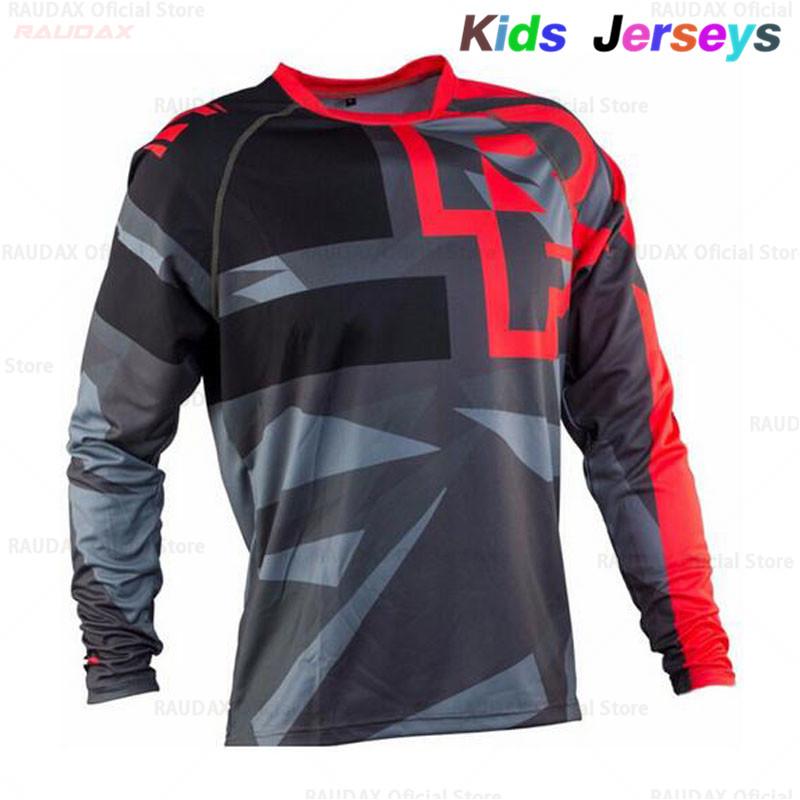 2023 RF Trẻ Em Nhanh Khô Motocross Jersey Trẻ Em Xuống Dốc Xe Đạp DH Áo Sơ Mi Xe Máy Quần Áo Ropa Cho Bé Trai MTB Áo Thun Color: 8 Size: S