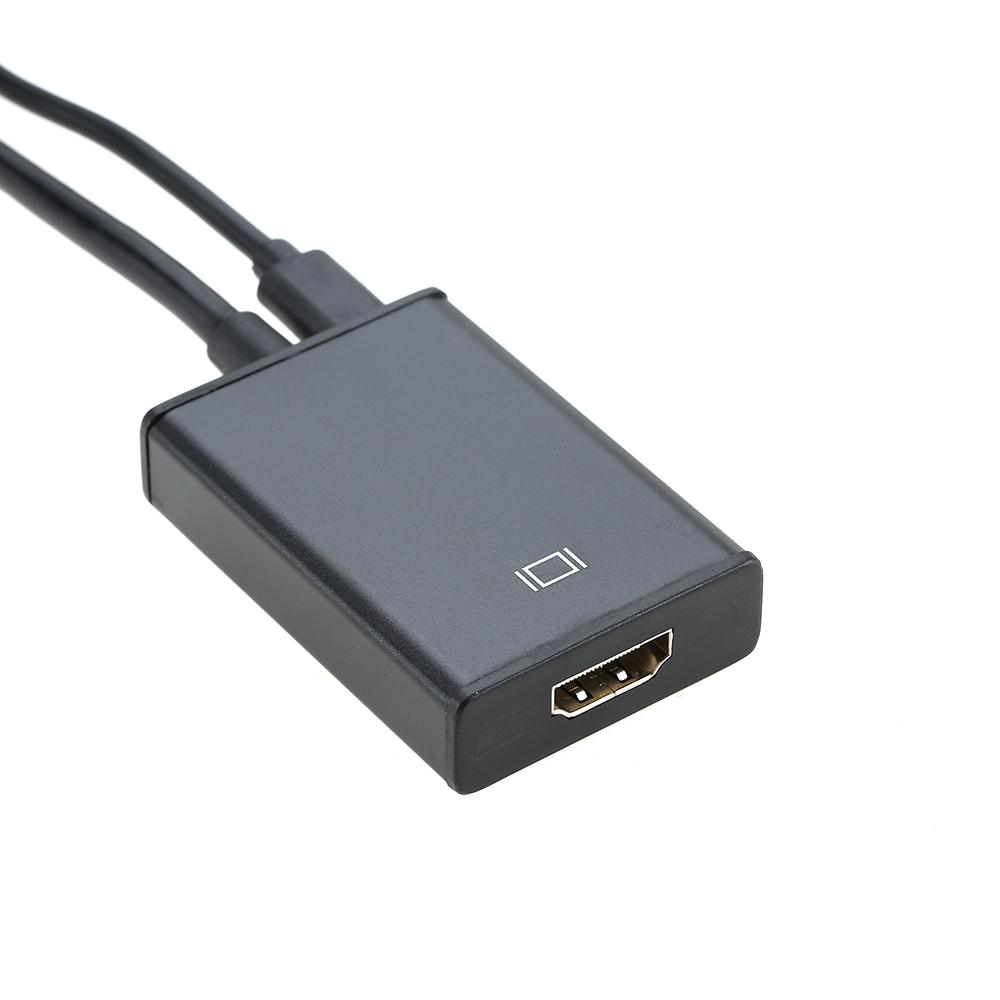 Bộ chuyển đổi VGA 1080P Male sang HD Female với cáp âm thanh 3.5mm USB Nguồn cấp cho máy tính xách tay PC Máy chiếu HDTV