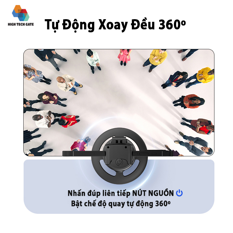 Chân kẹp AI theo dõi chủ thể cho điện thoại để livestream, quay Video HighTechGate A200, hàng chính hãng