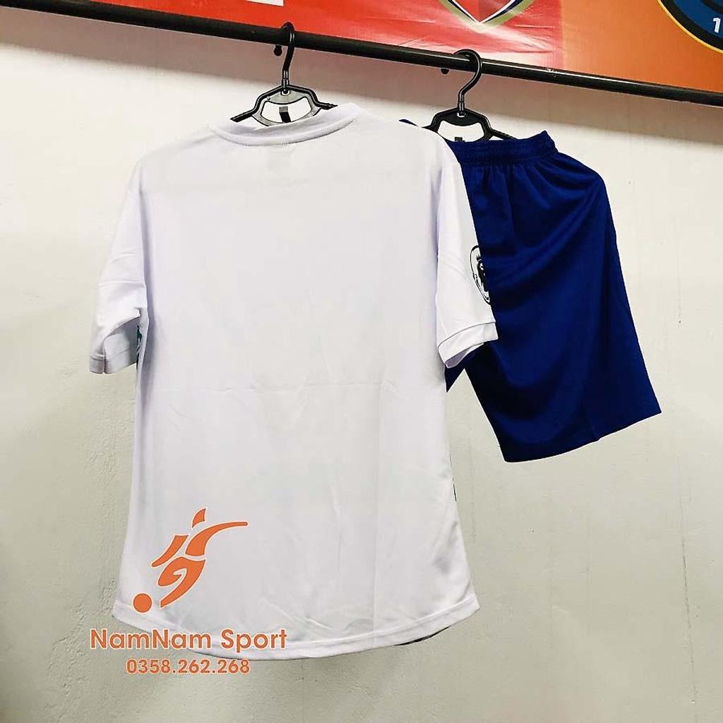 Bộ thể thao bóng đá gai mè CLB Chelsea trắng 2022-2023