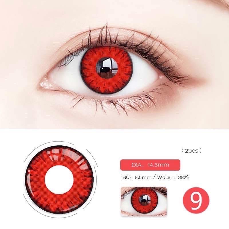 Áp tròng cosplay opal red lens đỏ Kính Áp Tròng FAIRY SHOP CONTACT LENS