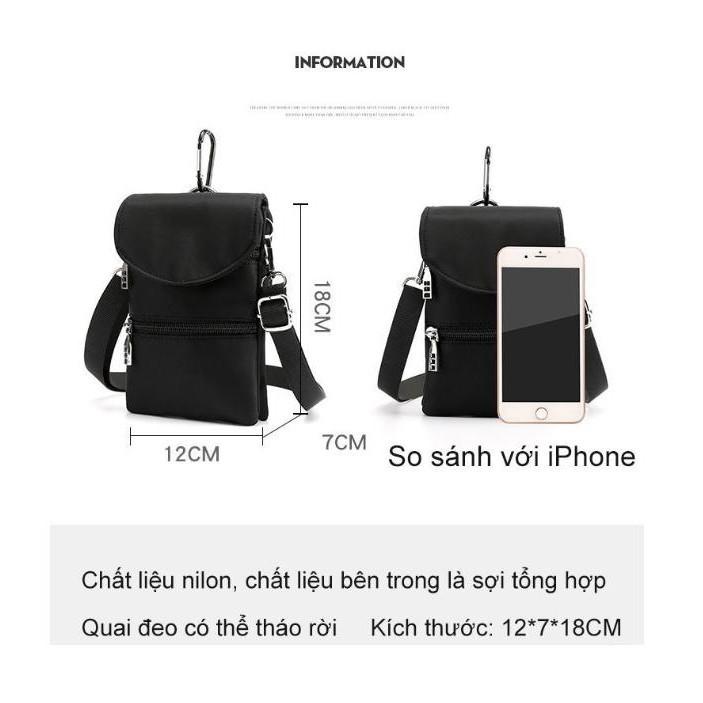 Khuyến mãi - Túi đeo chéo túi xách túi đeo hông đeo tay mini OUTDOOR cho Phái đẹp chống nước
