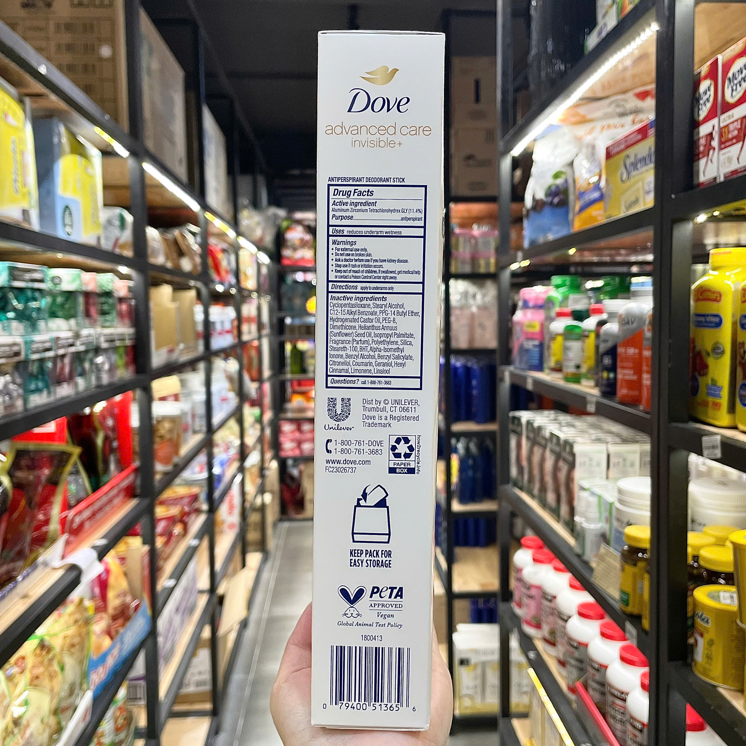 Lăn khử mùi Dưa Leo Dove Advanced Care 48h 74g Hàng Nhập Mỹ
