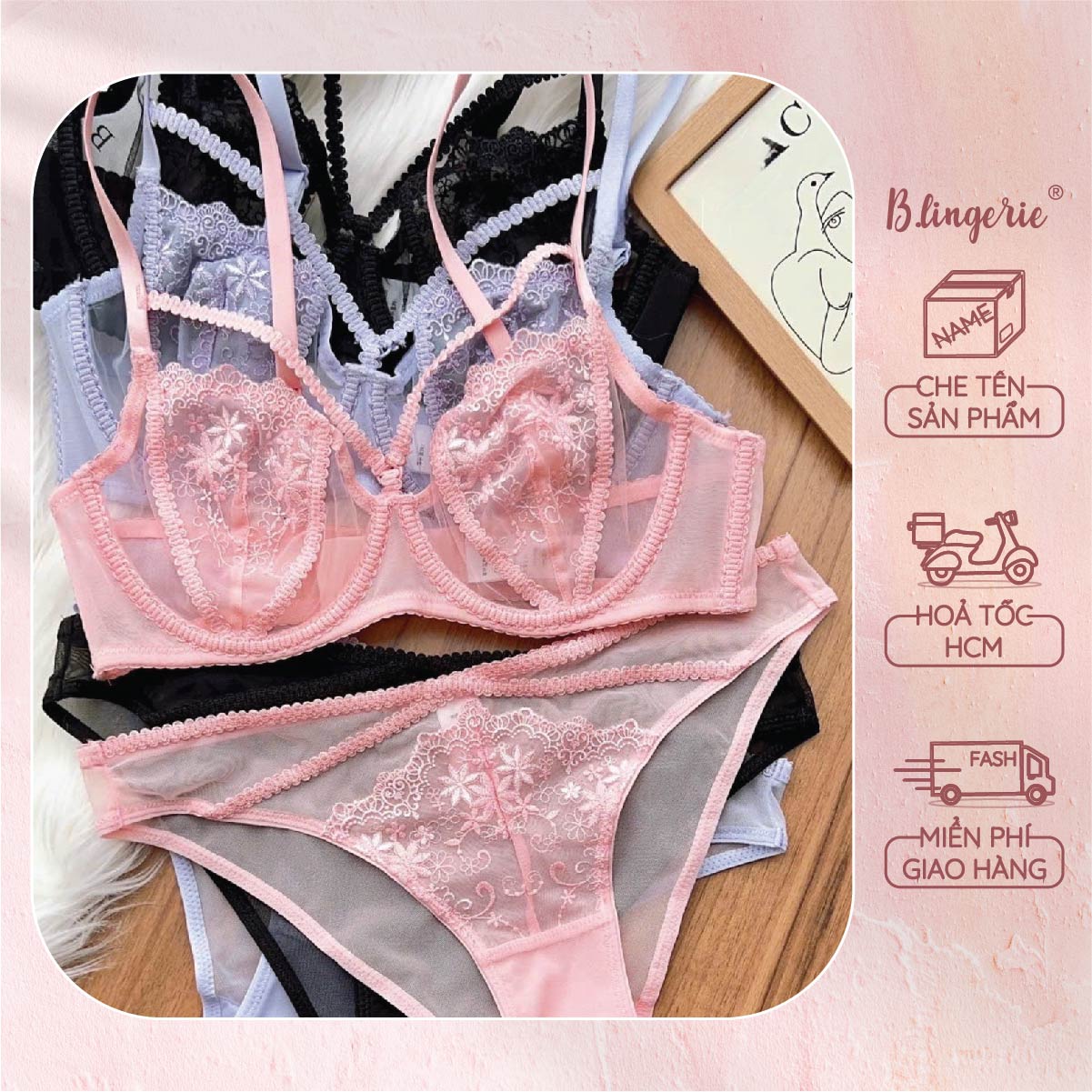 Bộ Đồ Lót Nữ Xinh Xắn - B.Lingerie