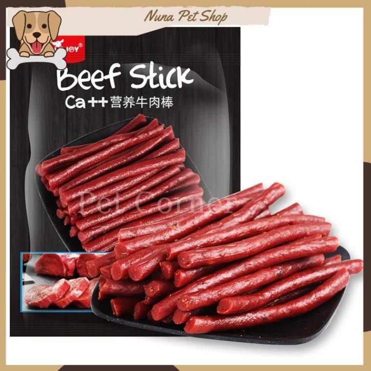 Thịt bò cao cấp Hello Joy thơm ngon, bổ sung canxi cho chó (Gói 500gr) - Bánh thưởng cho chó, đồ ăn vặt cho thú cưng