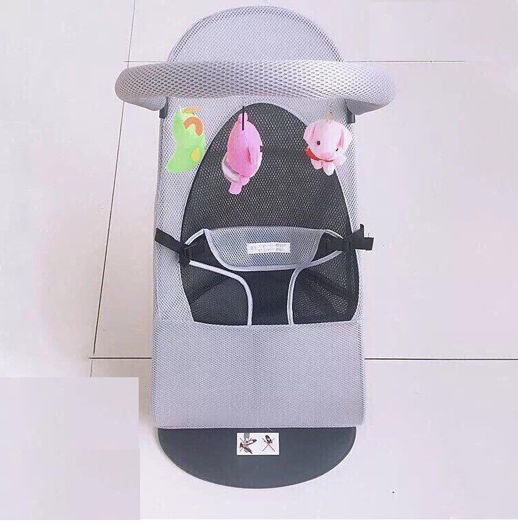 Ghế Rung Nhún Có Giá Treo Đồ Chơi Cho Bé