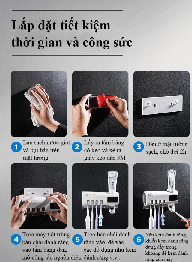 Máy Tiệt Trùng Bàn Chải Đánh Răng Thông Minh