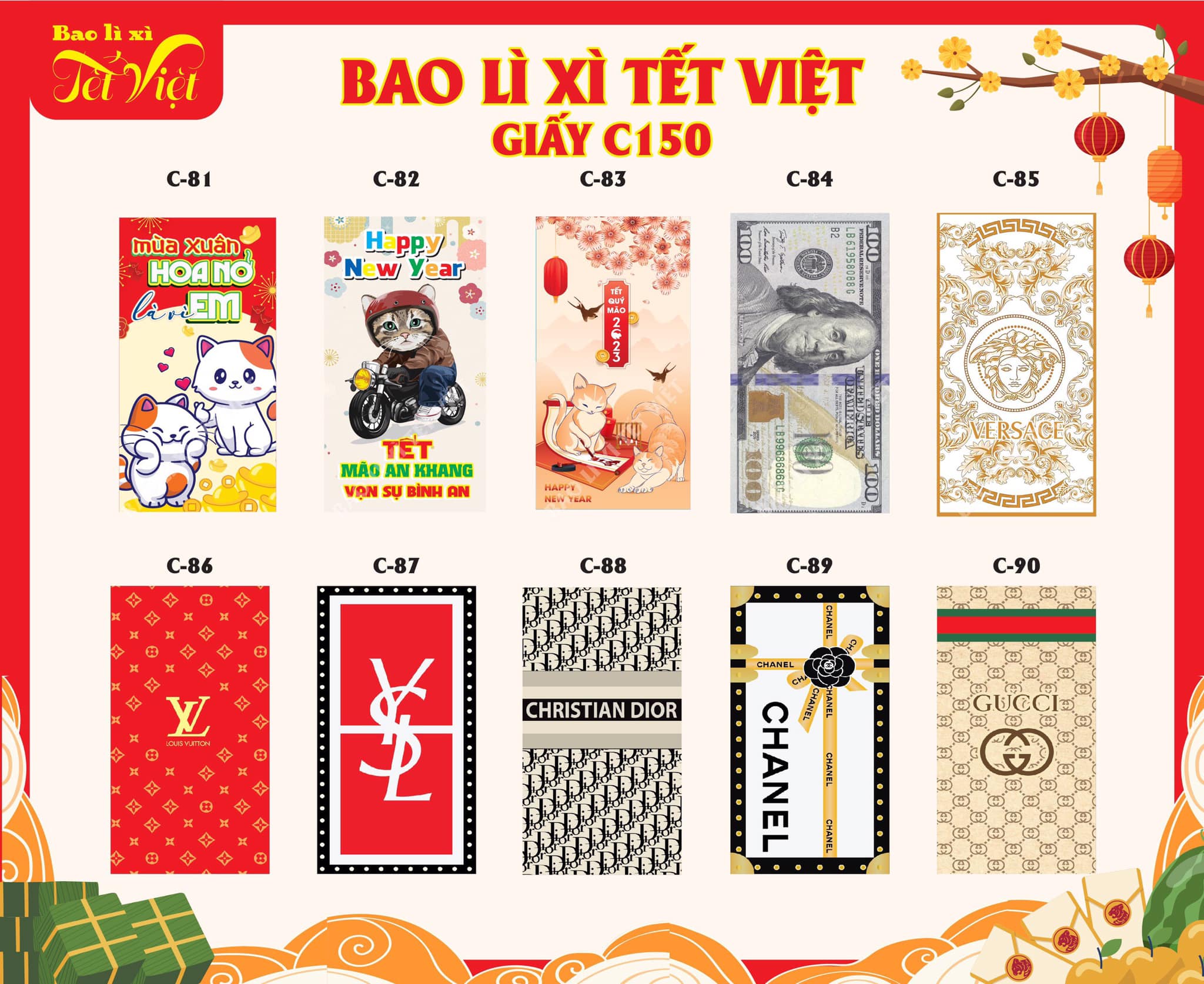 Combo 500 Bao Lì Xì Tết 2023