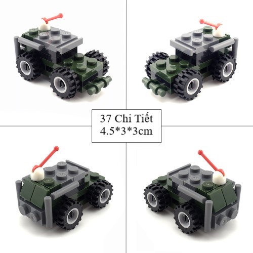 Bộ Sưu Tập Đồ Chơi Lego 14 Mẫu Xe Quân Sự 001