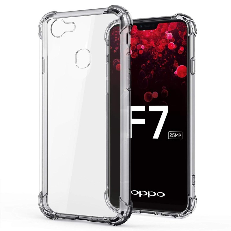 Ốp lưng cho Oppo F7 chống sốc trong suốt phát sáng khi bật led