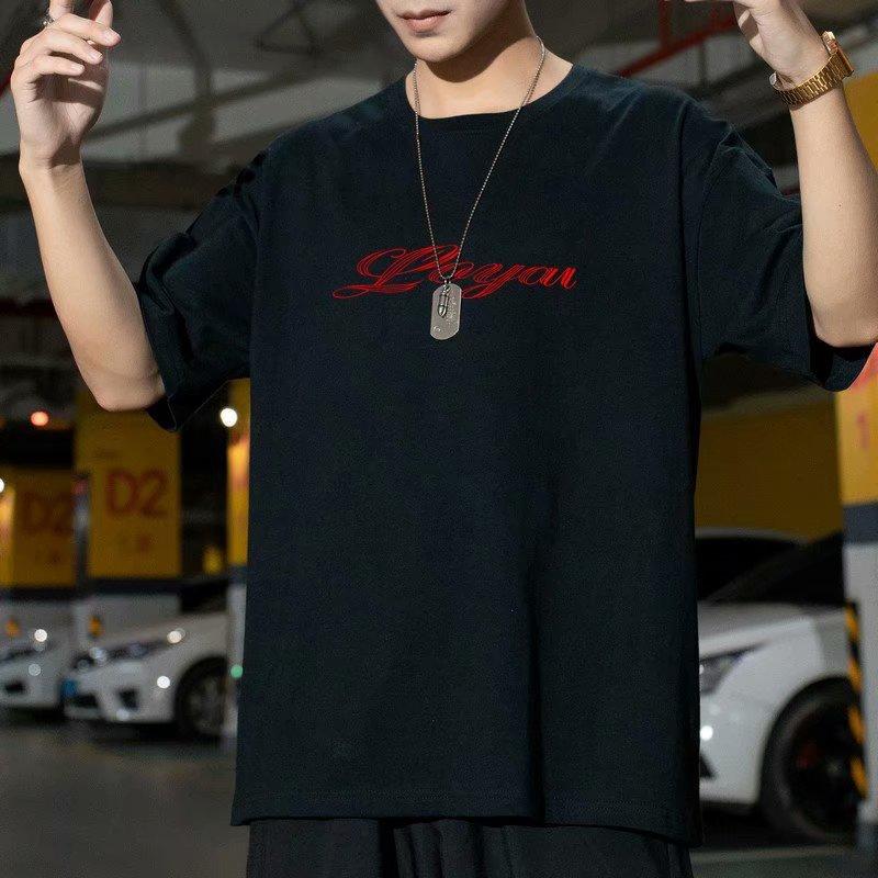 Áo Thun Nam Ngắn Tay Cổ Tròn In Hình Thời Trang