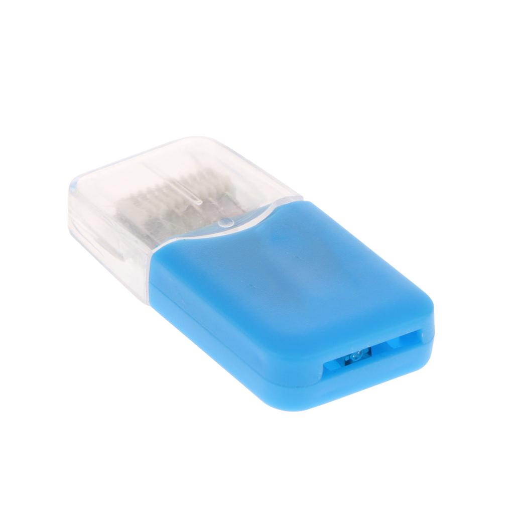 Card Reader Adapter Converter + CD for Game Player - Blue