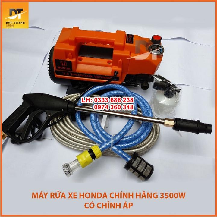 Máy rửa xe HONDA đỏ có chỉnh áp