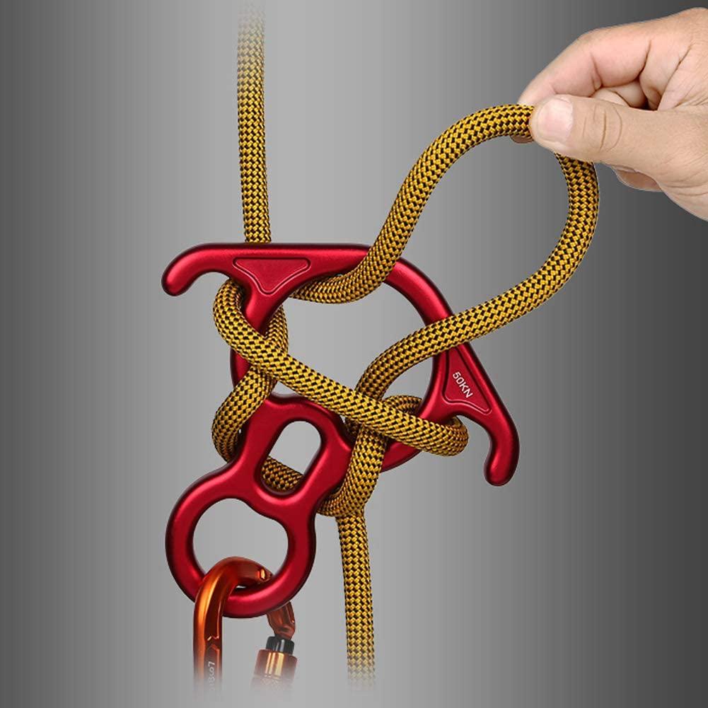 50KN Rescue Figure, 8 DescEndEr Large Bent-Ear Belay và RappElling Gear Belay THIẾT BỊ Leo núi