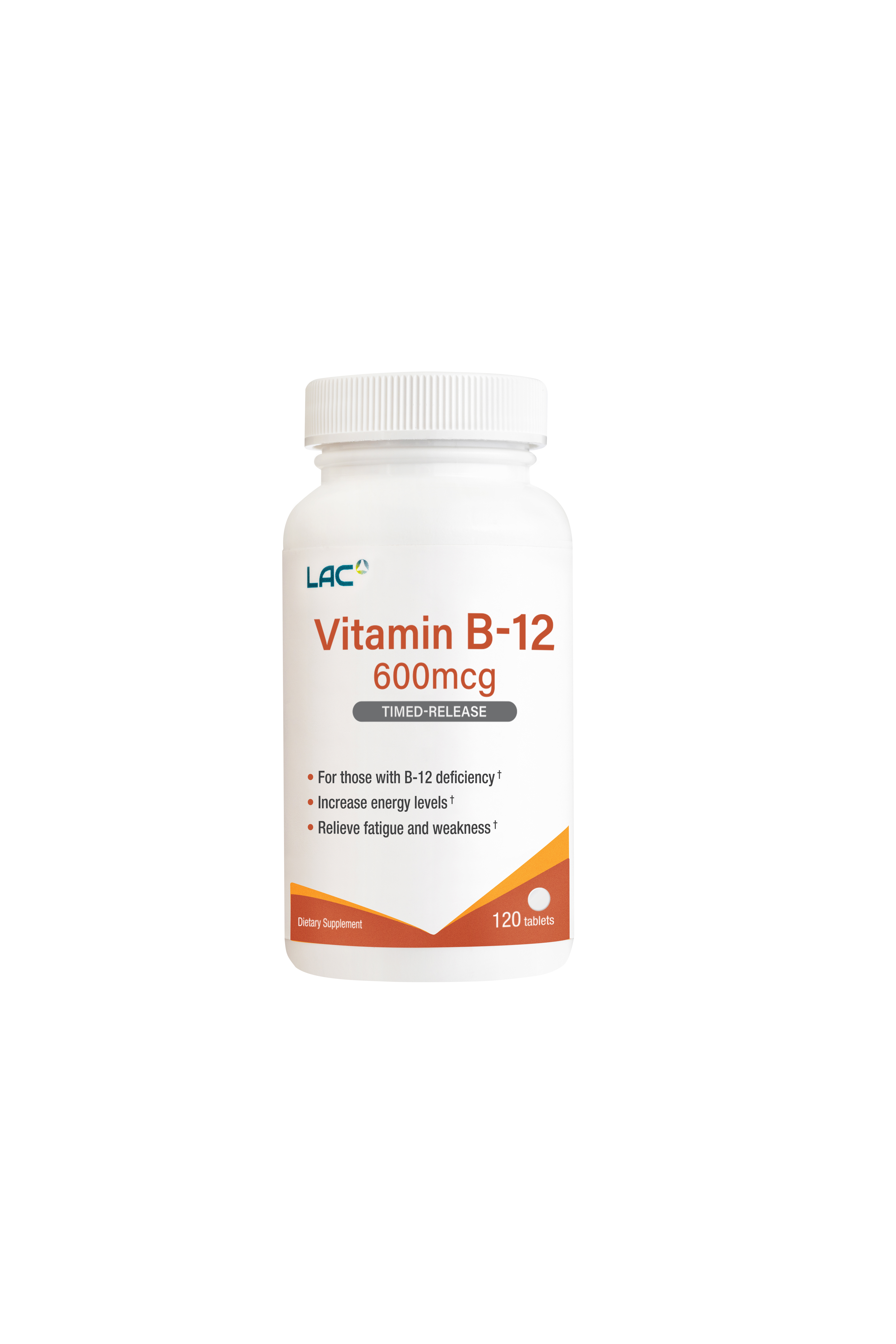 VIÊN UỐNG BỔ SUNG VITAMIN B12 GIẢM MỆT MỎI VÀ SUY NHƯỢC LAC VITAMIN B12 600MCG TIME-RELEASE (120 VIÊN)