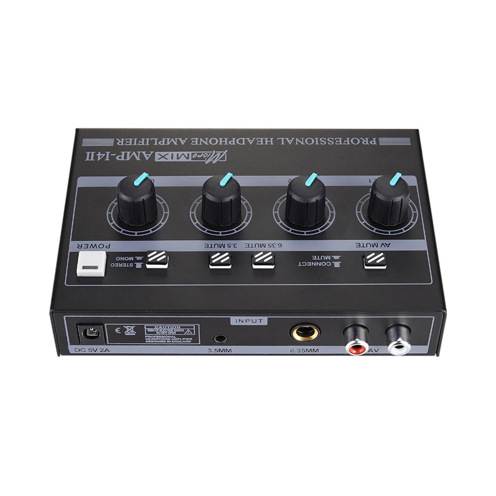 Headphone Amplifier Compact Professional US Adapter Wide Compatibility for Smartphones