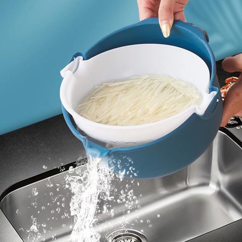 Bộ nạo Rau Củ Quả Chất Lượng Cao Đa Năng Kèm Rổ Đựng Và Chậu Tiện Lợi 12 Trong 1